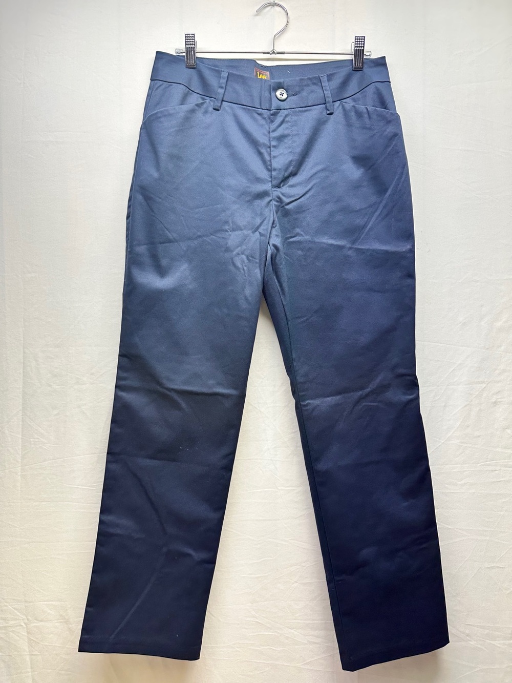 Navy Casual Straight-Leg Pants